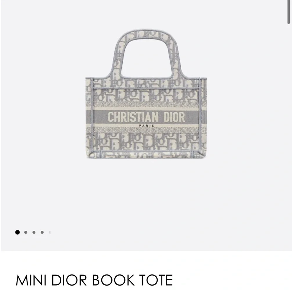 MINI DIOR BOOK TOTE
Gray Dior Oblique Embroidery (24 x 22.5 x 8 cm) - Picture 7 of 7